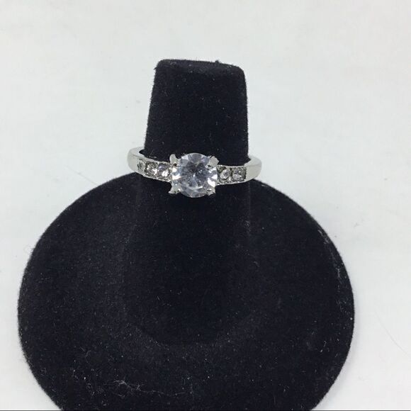 3/4 Carat Round CZ 4-Prong Engagement Ring (H15) - Picture 3 of 6